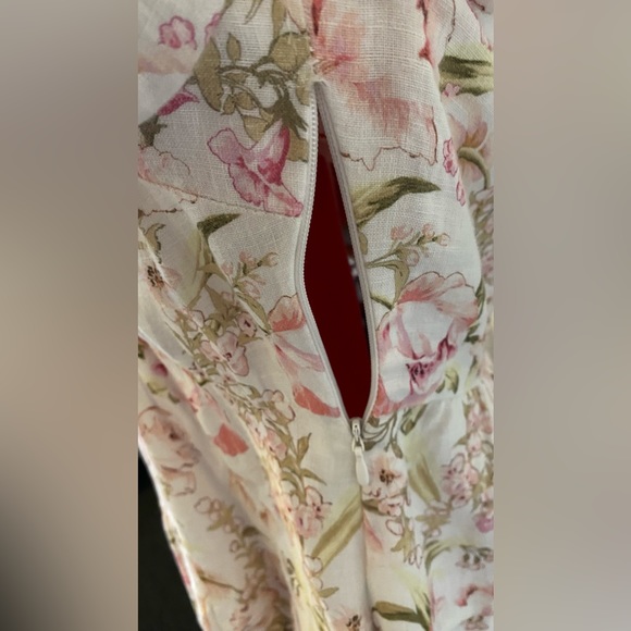 Size 14 - Forever New Tuscany Linen Mini Dress - Willow Floral - Picture 14 of 16